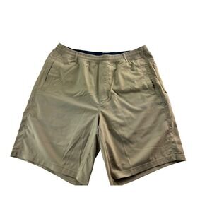 Bird Dog Golf Mens Khaki Athletic Shorts Built in Liner Size XL